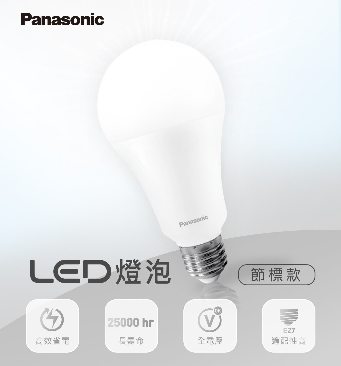 Panasonic LED燈泡 hr OK 高效省電 長壽命 節標款 全電壓 適配性高