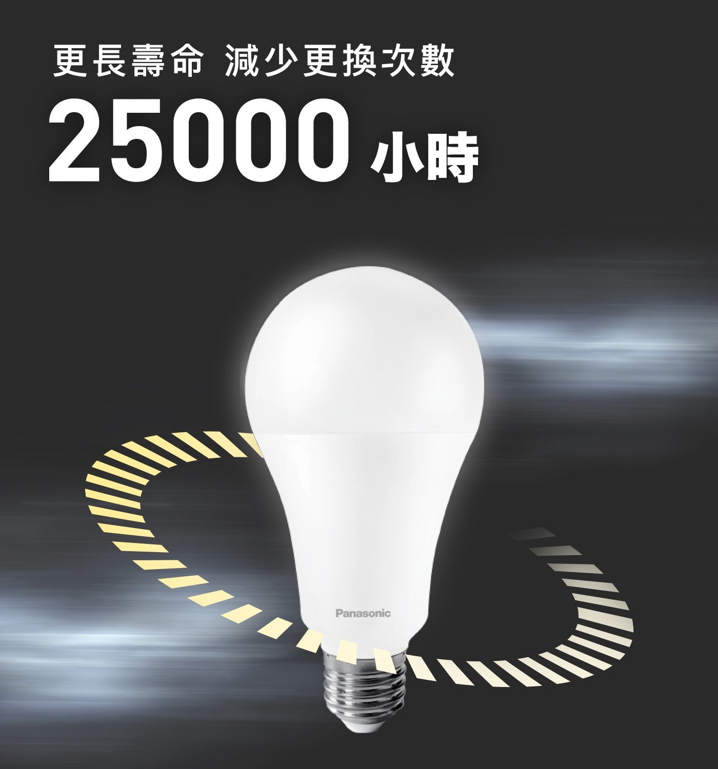 更長壽命 減少更換次數 小時 Panasonic