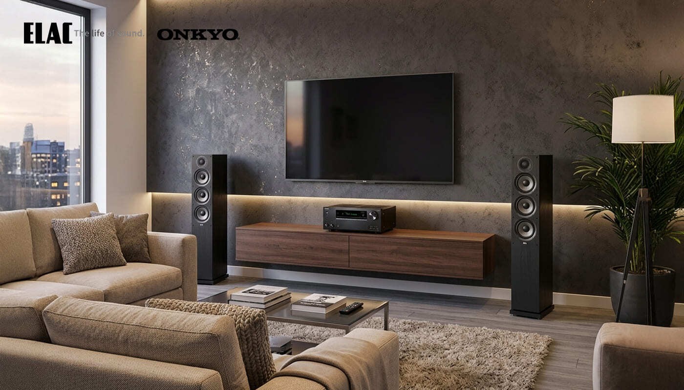 ONKYO ELAC 兩聲道立體組合 TXNR696DF52D1C1018 Excellence 喇叭線6M