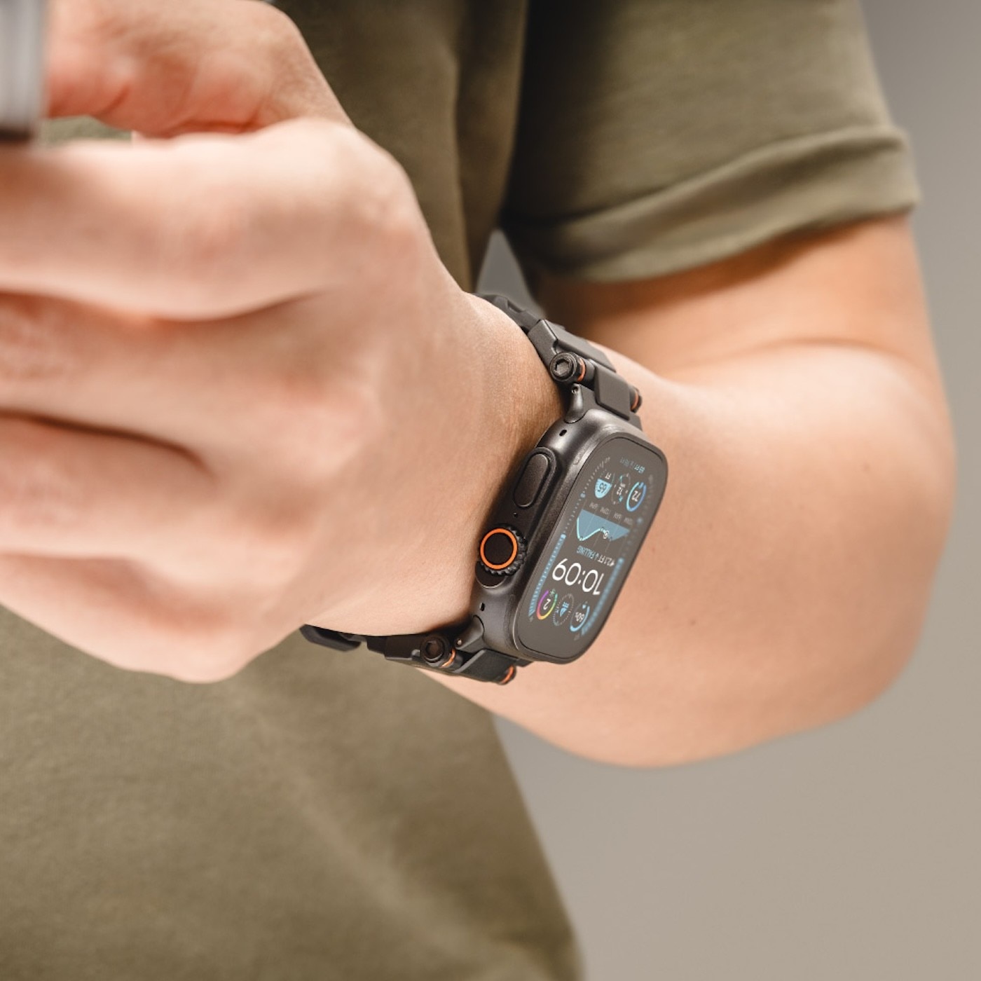 SwitchEasy Rugged 矽膠防水錶帶 44/45/46/49mm