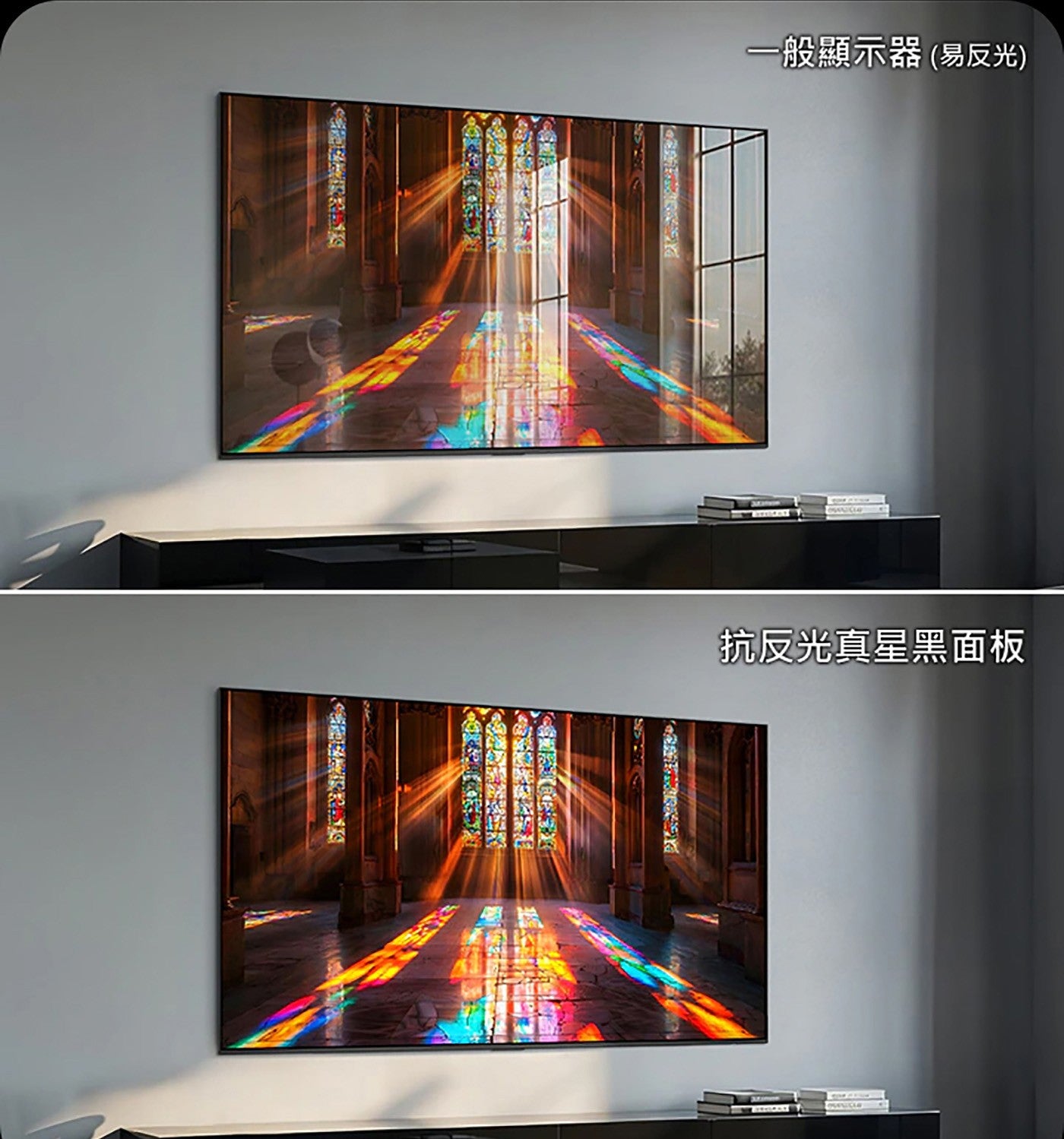 財抗反光真星黑面板一般顯示器易反光