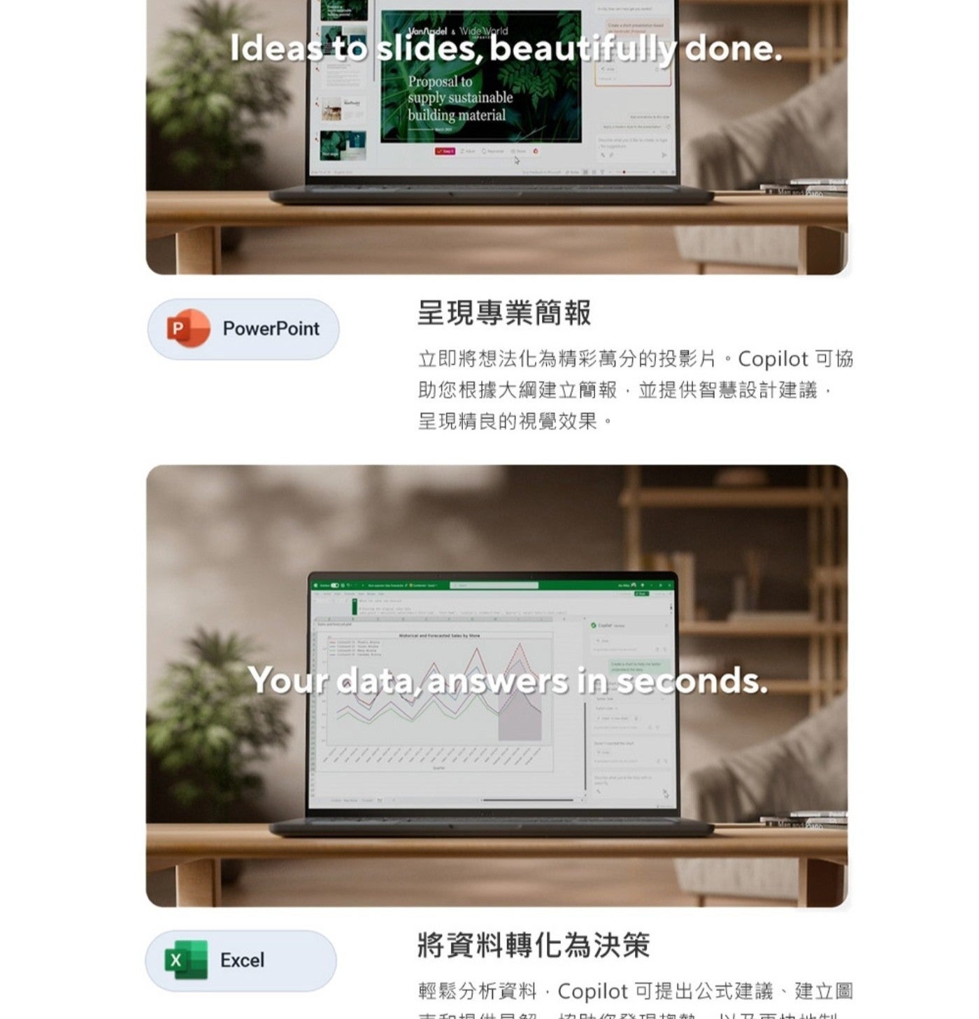 ASUS 14吋AI筆記型電腦 呈現專業簡報...