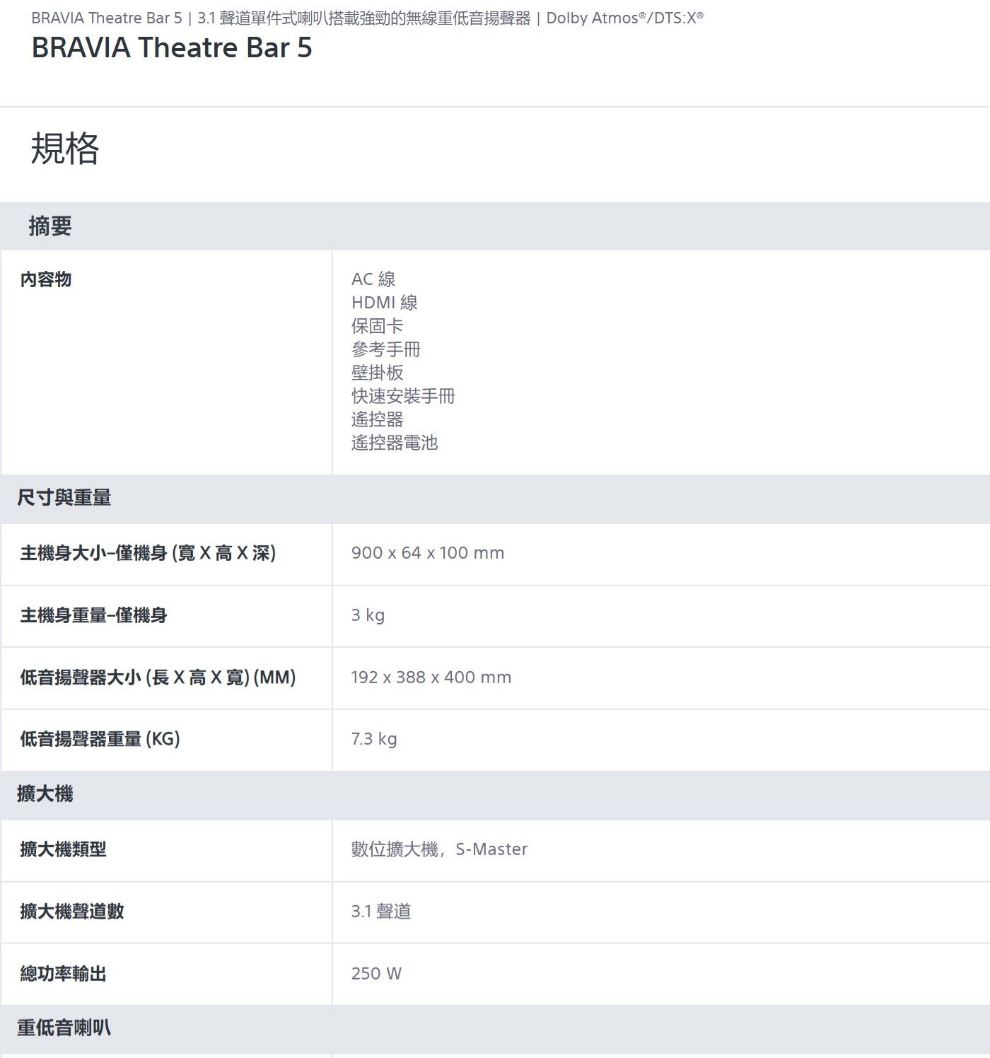 BRAVIA Theatre Bar 5 3.