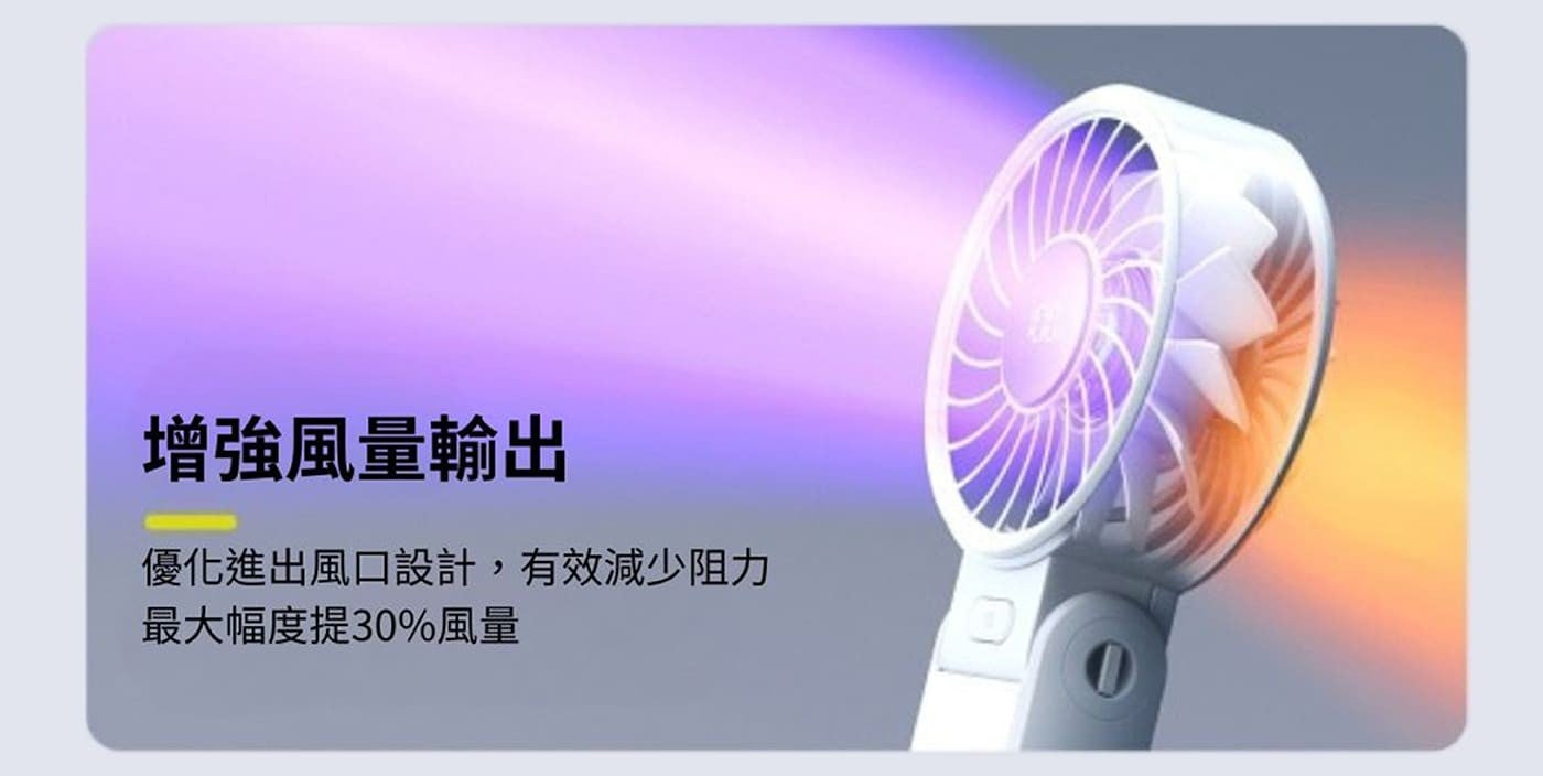 增強風量輸出 優化進出風口設計,有效減少阻力 最大幅度提30風量