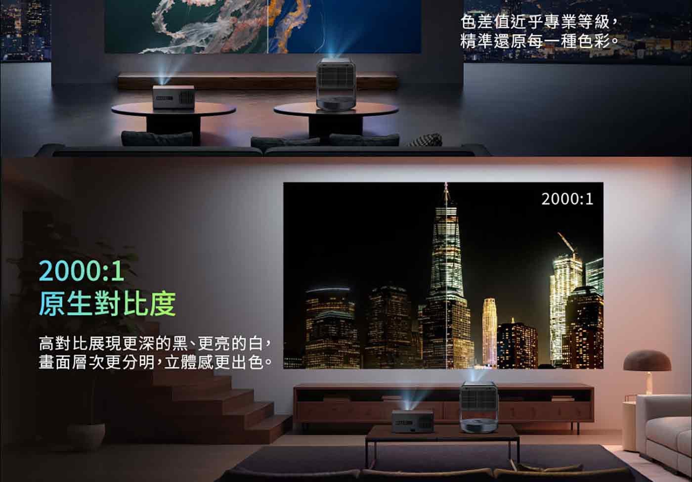 原生對比度 高對比展現更深的黑更亮的白, 畫面層次更分明,立體感更出色 色差值近乎專業等級, 精準還原每 1 種色彩