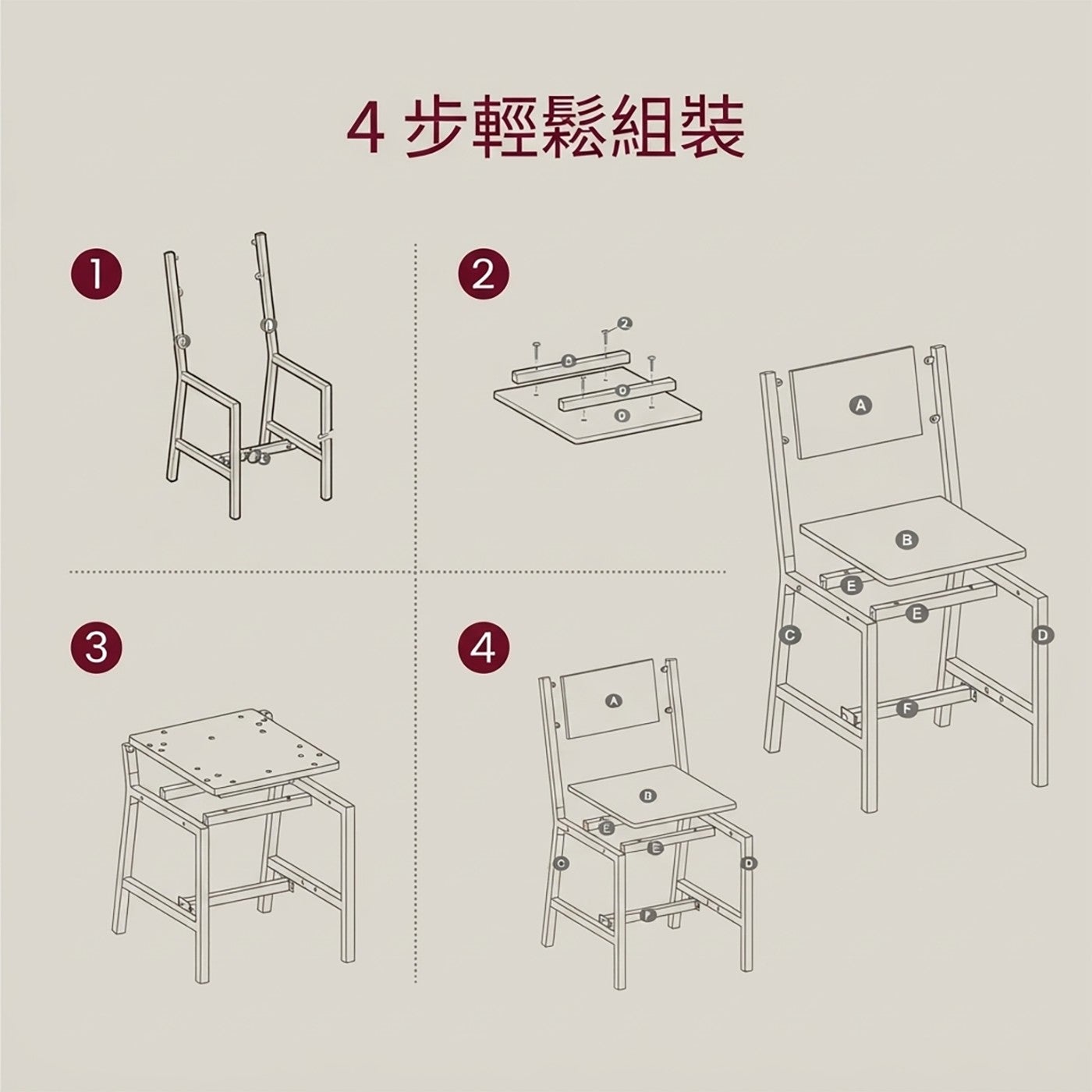 4步輕鬆組裝