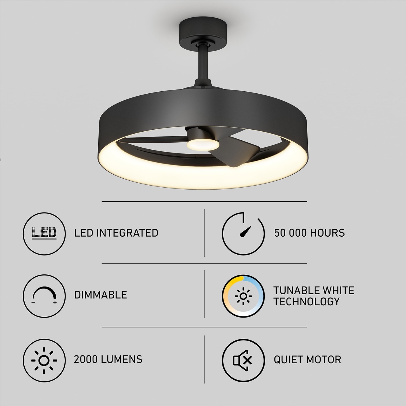 LED INTEGRATED DIMMABLE 2000 LUMENS x 50 000