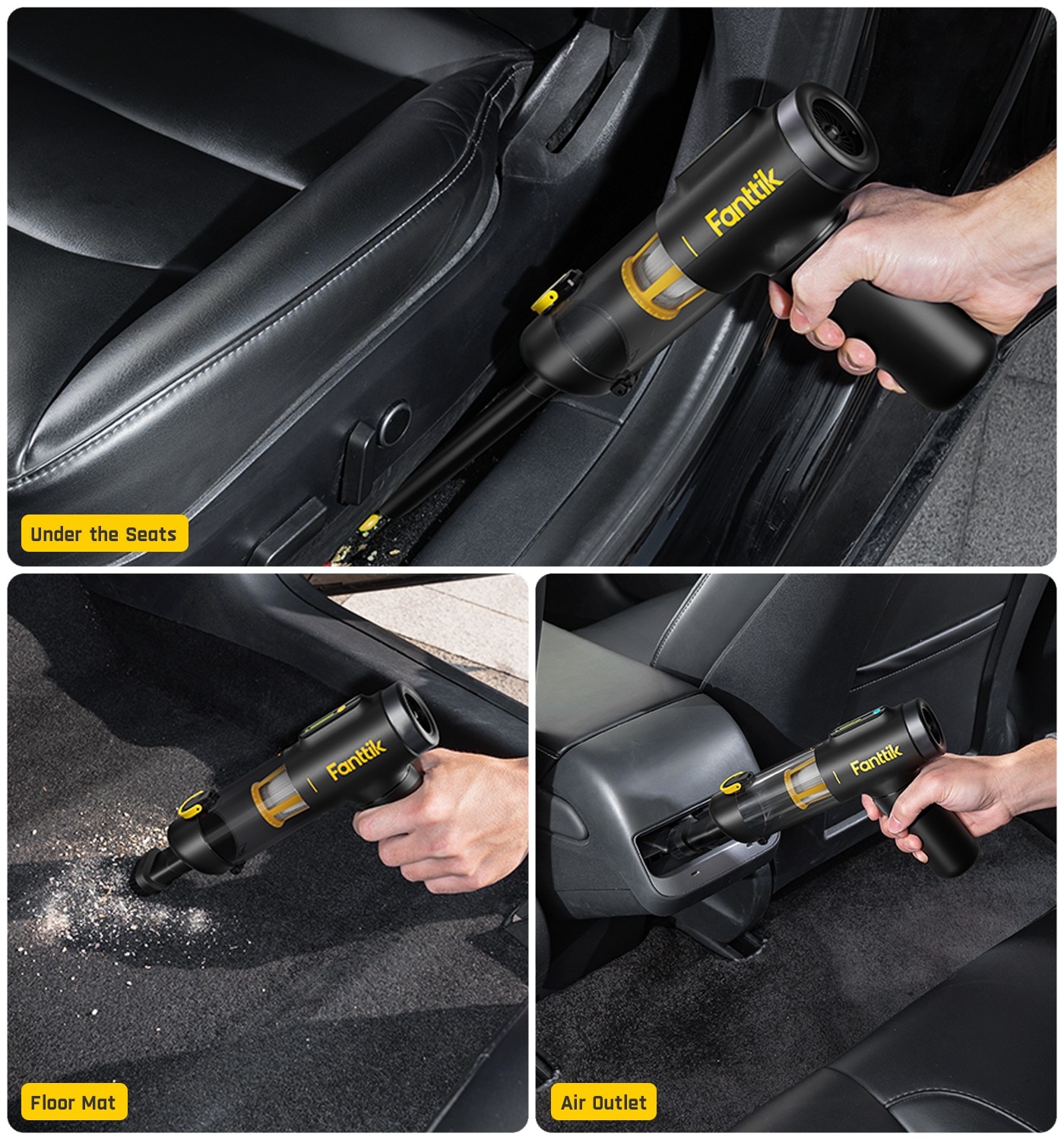 FANTTIK X200 CAR VACUUM無線4合1手持真空吸塵器鋰電池容量2,600MAH