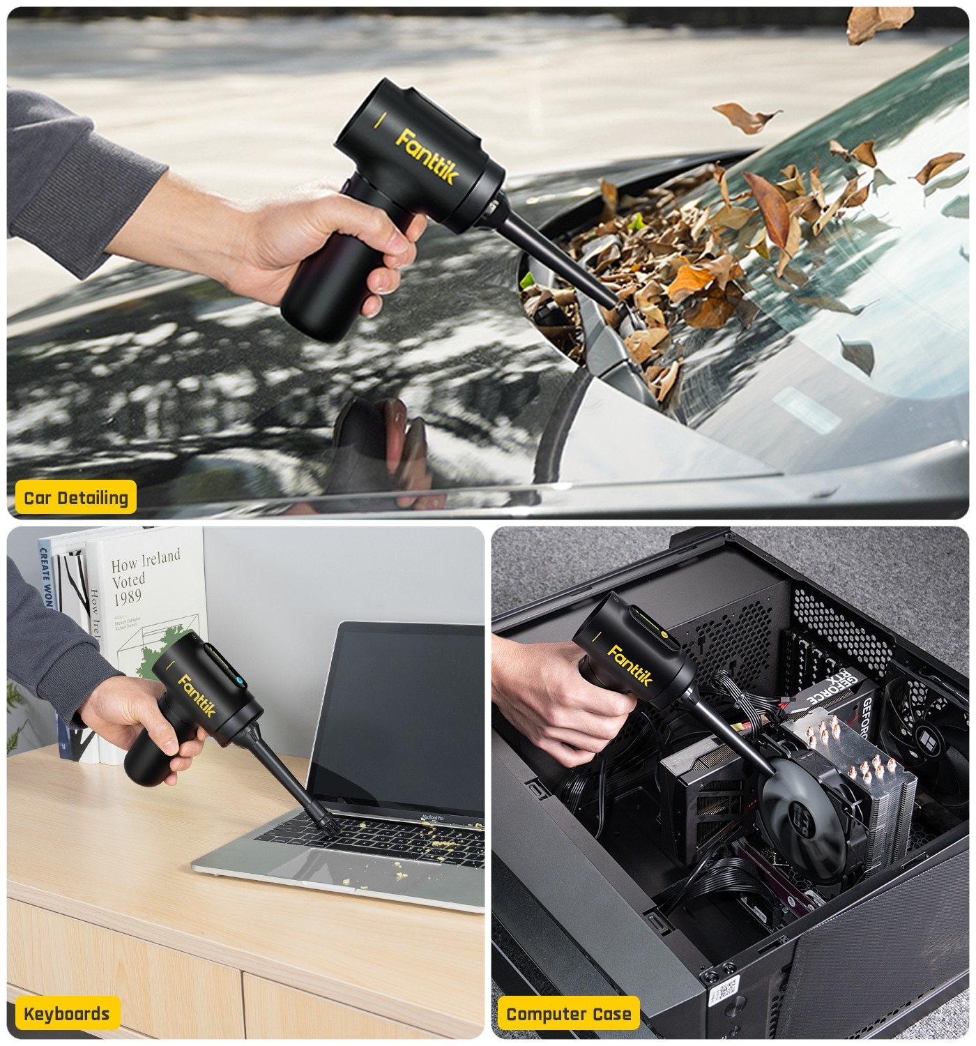 FANTTIK X200 CAR VACUUM無線4合1手持真空吸塵器鋰電池容量2,600MAH