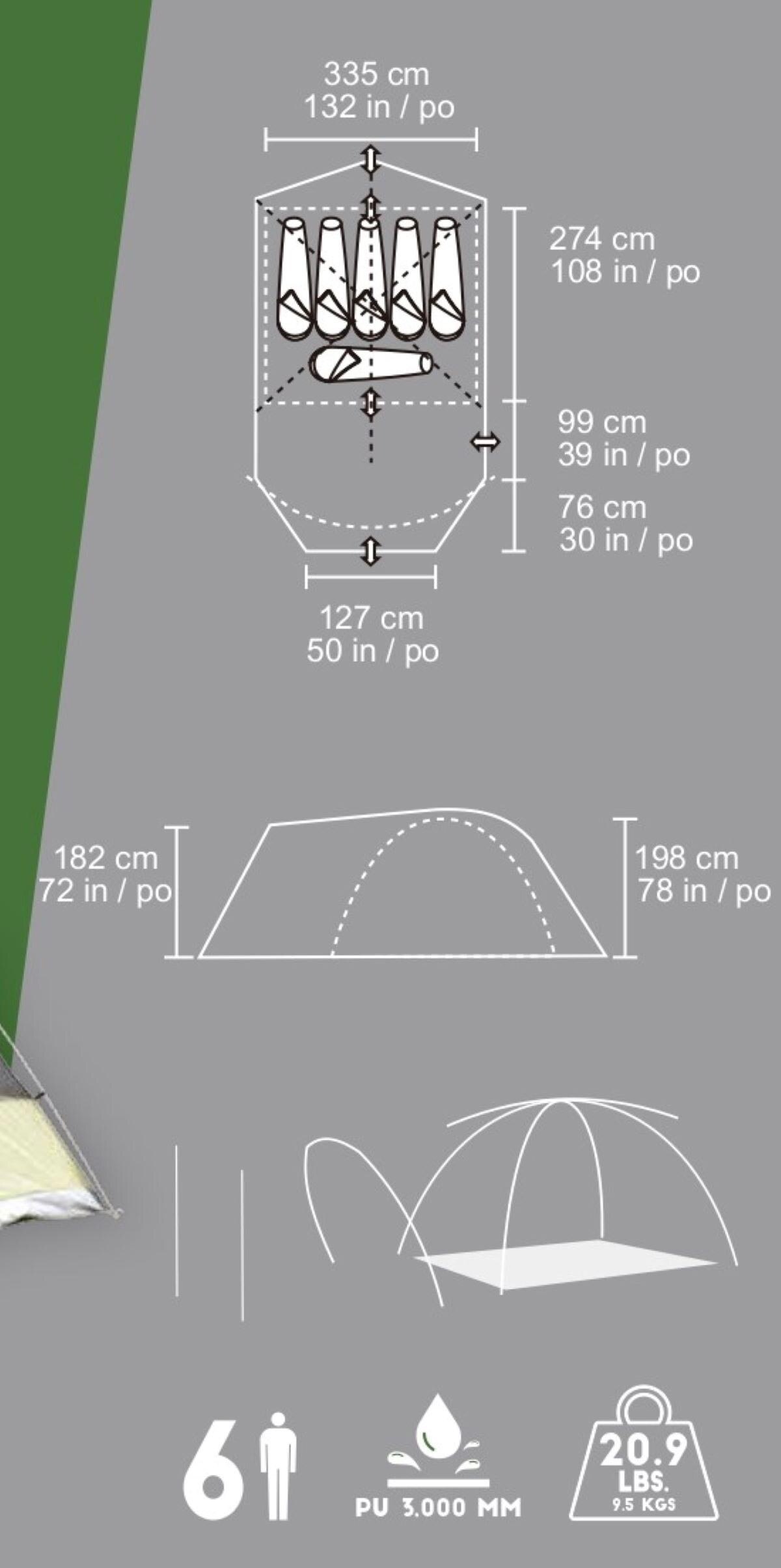 Timber Ridge 全罩型六人前庭圓頂帳 Costco 好市多