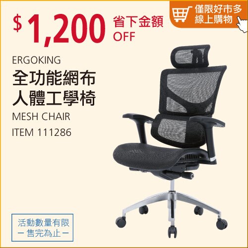 Ergoking全功能網布人體工學椅