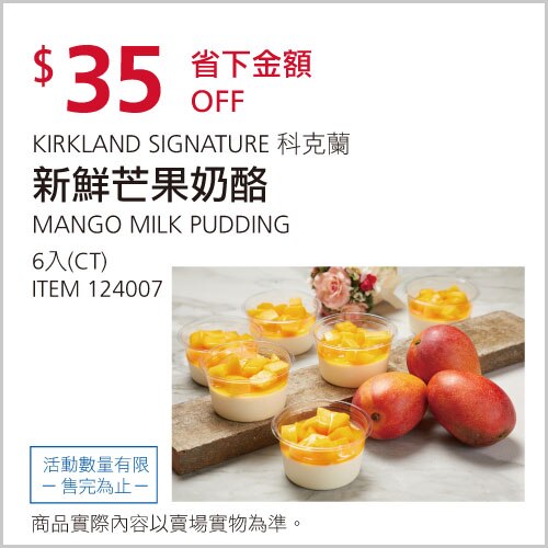 Kirkland Signature 科克蘭 新鮮芒果奶酪 6盒入