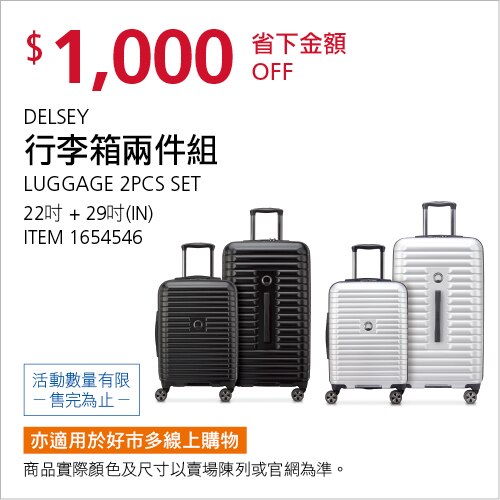 DELSEY 22吋 + 29吋 行李箱兩件組