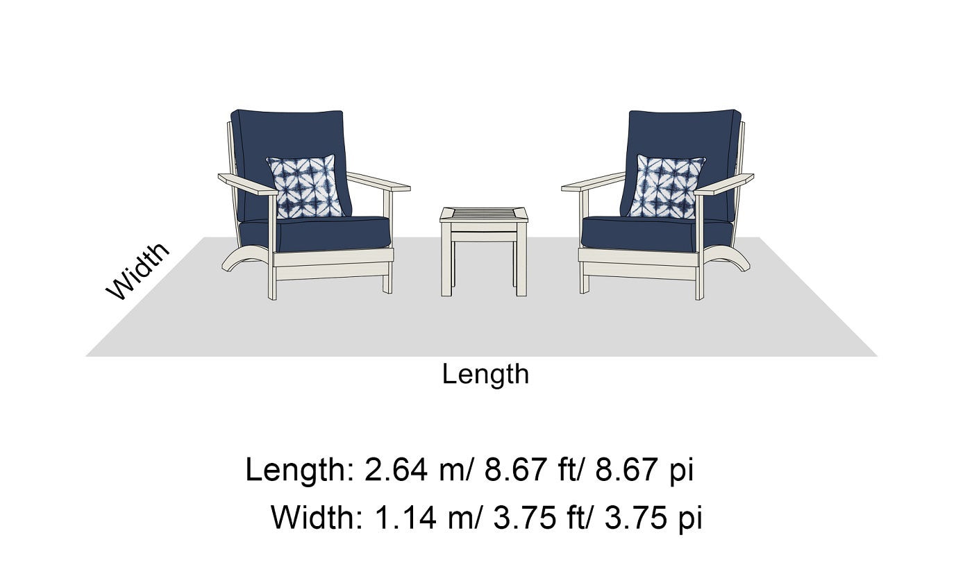 ATLeisure 戶外休閒桌椅三件組可調式桌腳，可用於不平坦的表面上/簡易組裝