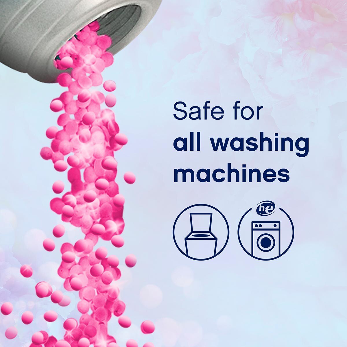 DOWNY 衣物芳香粒 四月清香，適用於各種洗衣機。