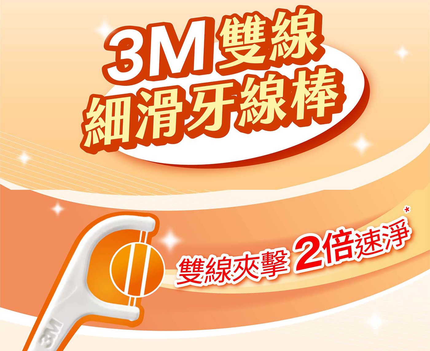 3M 雙線牙線棒組合包 950支高彈力強韌線材,細滑不卡牙