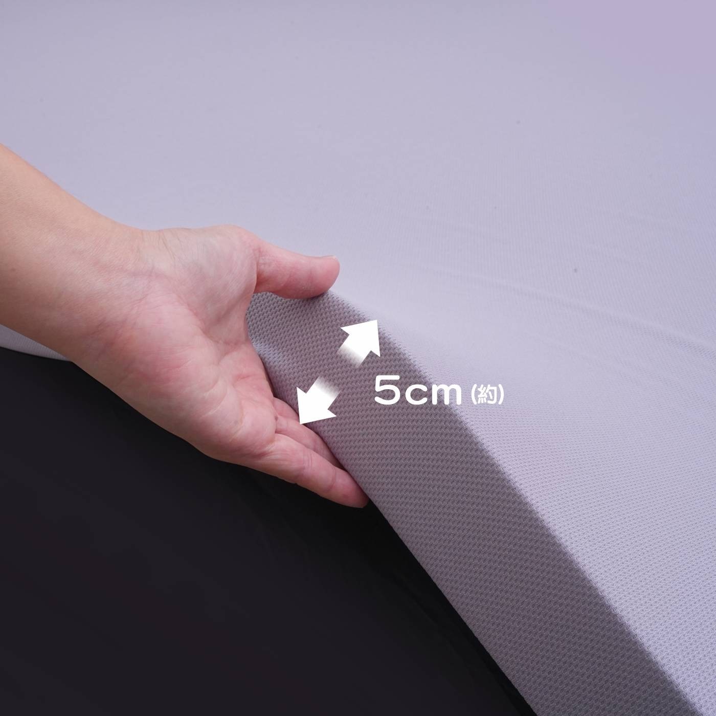 睡綿綿 單人舒眠記憶釋壓床墊 91 cm X 190 cm X 5 cm 藍約厚5cm