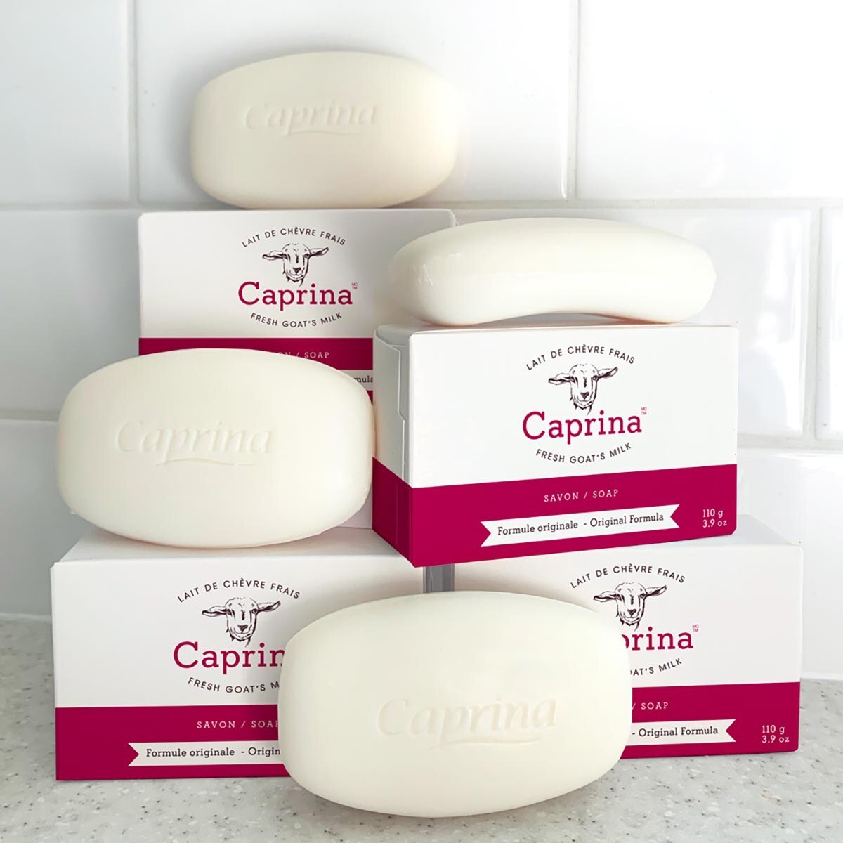 Caprina 肯拿士加拿大進口羊奶香皂羊奶製成，洗後肌膚不乾澀，經典原味配方，新鮮羊奶萃取，滋潤呵護肌膚，使肌膚留住水分。