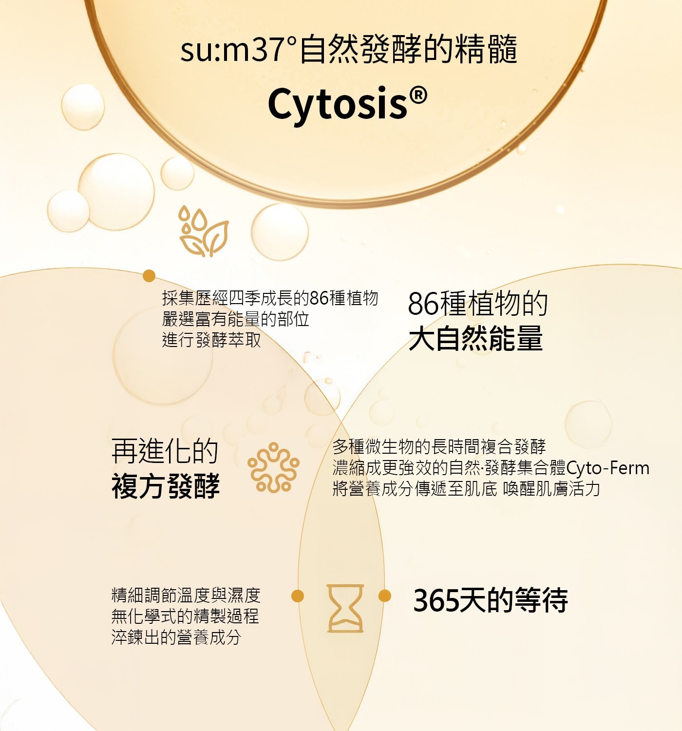 su:m37º 青春肌秘露7天感受肌膚明亮水潤，4週改善肌膚延緩氧化。