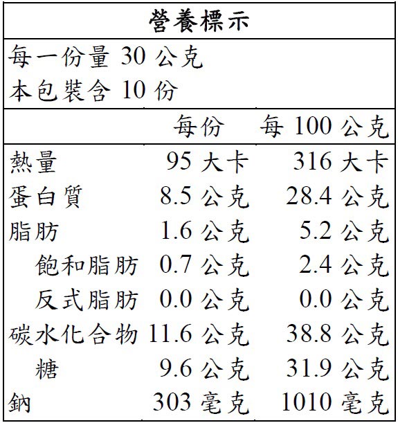 高坑 原味牛肉乾 300公克 X 2入，金門第一品牌，肉質鮮嫩多汁，獨家祖傳配方，營養標示。