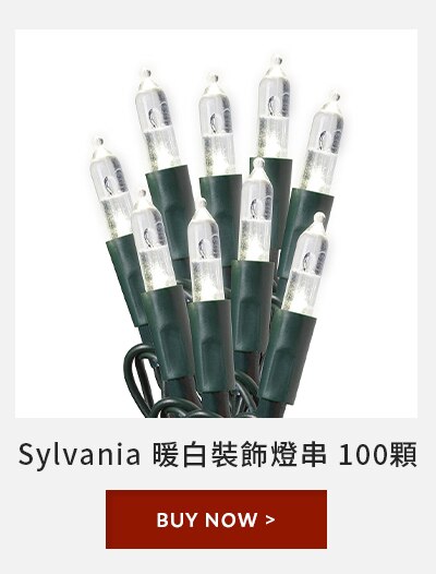 Sylvania 暖白裝飾燈串 100顆