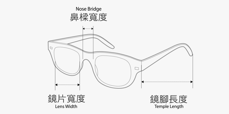 太陽眼鏡尺碼