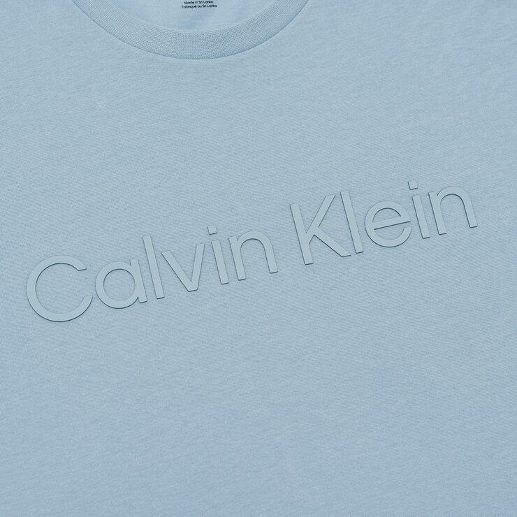 Calvin Klein 男短袖純棉上衣 藍
