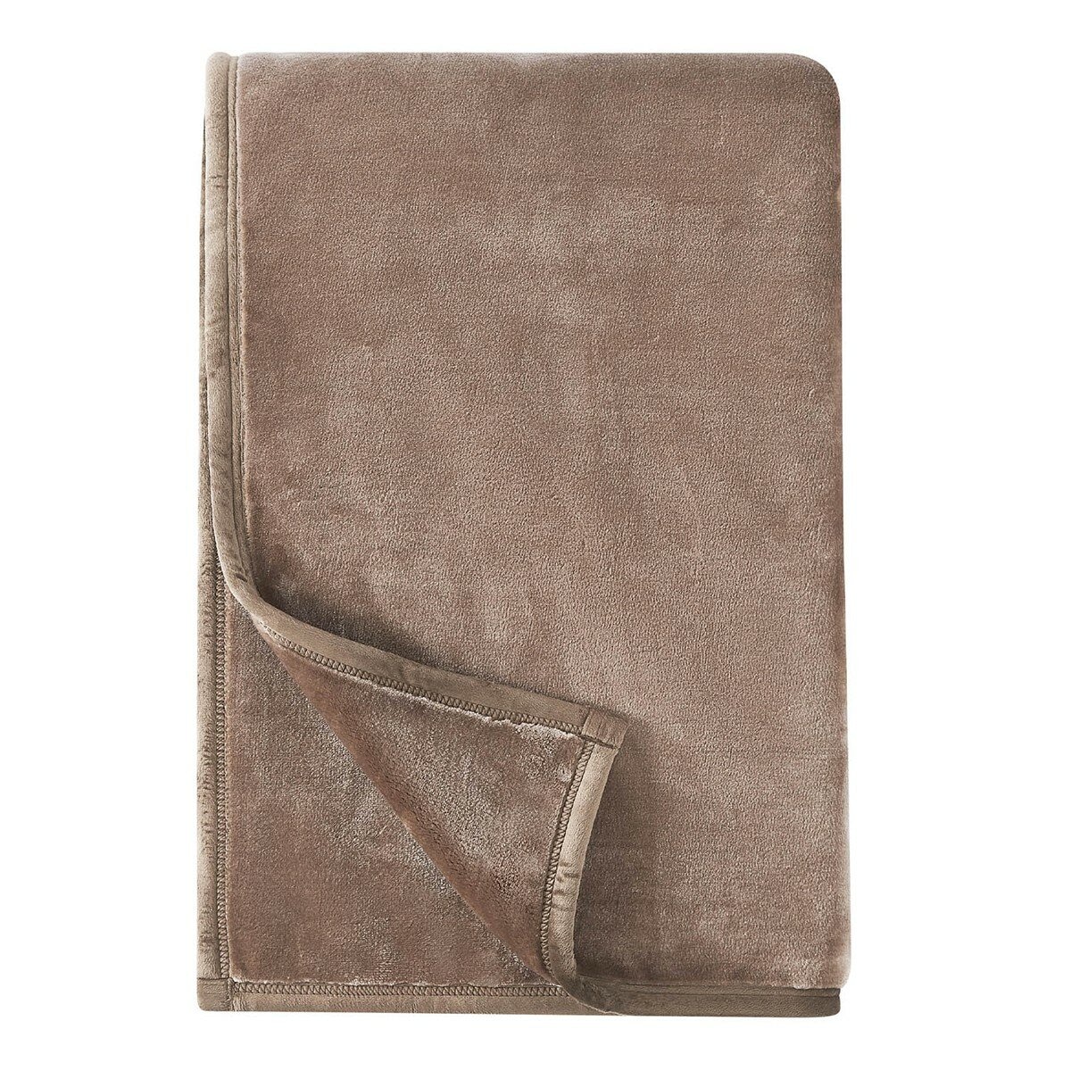 法蘭絨舒適毯 152公分 X 178公分 咖啡