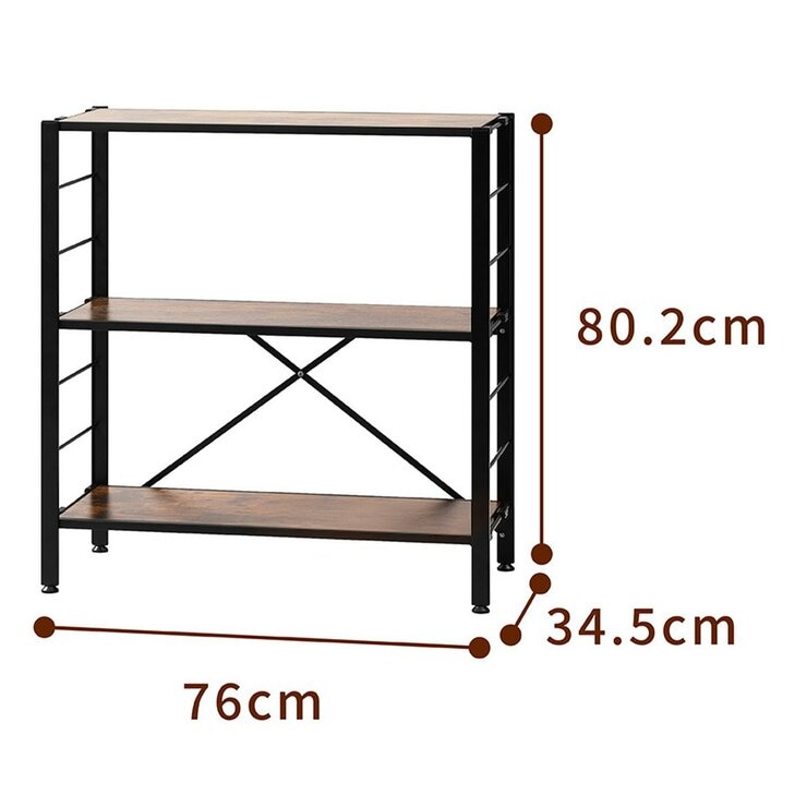 IRIS OHYAMA 萬能摺疊層架 3層 #KRSR-3