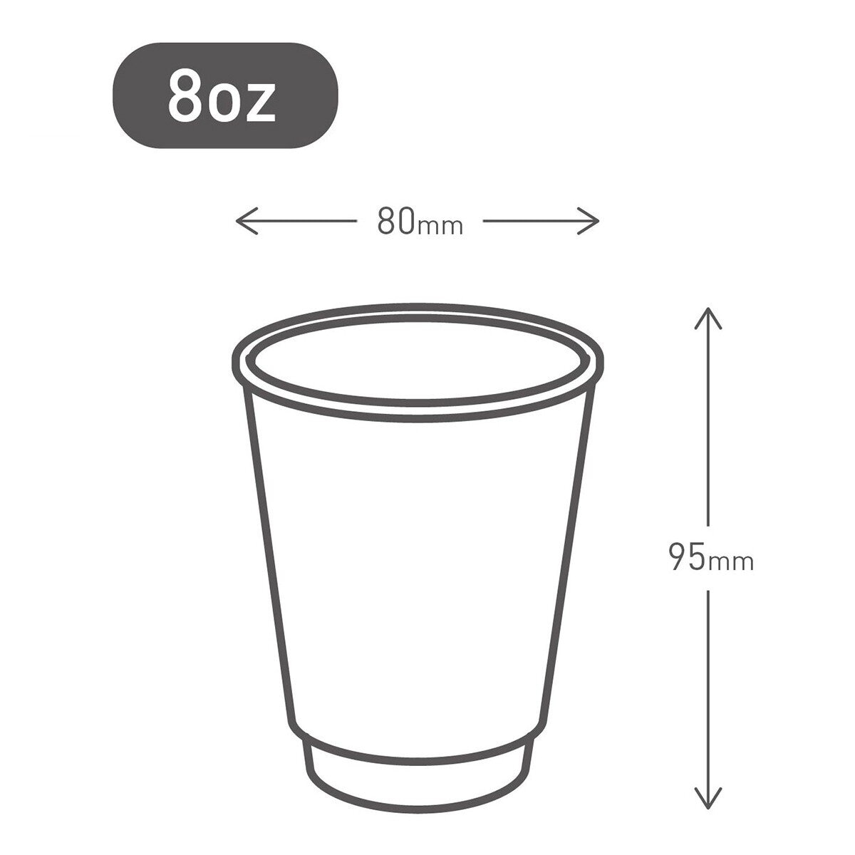 牛皮雙層紙杯 236毫升 X 500入