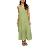 Jezebel 女無袖連身洋裝 橄欖