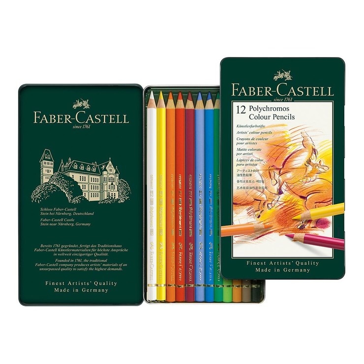 Faber-Castell 輝柏藝術家級油性色鉛筆12色| Costco 好市多