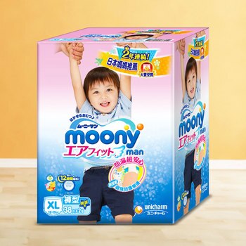 Moony 日本頂級版尿布 - 褲型 - 男孩用 XL - 76片 Moony 日本頂級版尿布 - 褲型 - 男孩用 XL - 76片