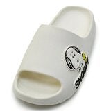 Snoopy 厚底柔軟拖鞋 白 Snoopy 厚底柔軟拖鞋 白