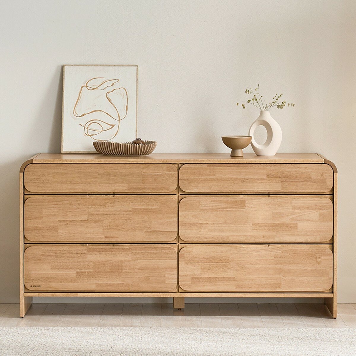 Finlandia Estante 六格抽屜櫃 橡木色