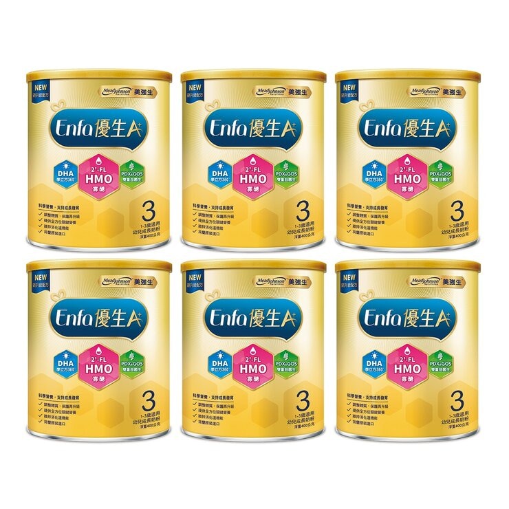 Enfagrow Stage 3 Enfa A+ Baby Formula HMO 400 g X 6-Pack
