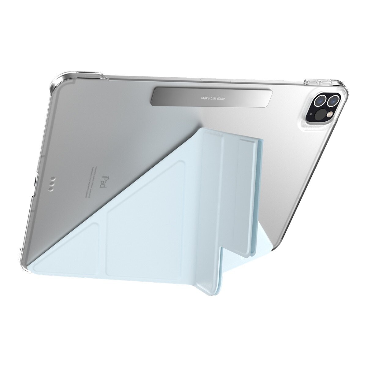 MAGEASY Facet 全方位支架透明背蓋保護套 iPad Pro 11吋 2022 M2 - 2018 & iPad Air 10.9吋 2022-20 天空灰