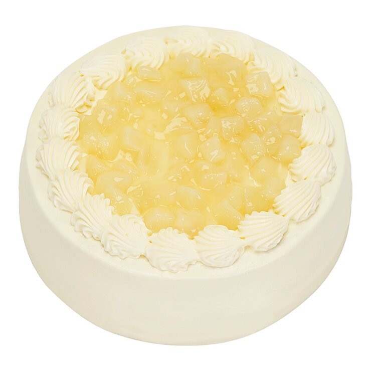 ８吋白桃優格生乳蛋糕