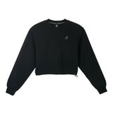 KANGOL 女長袖短版抽繩上衣