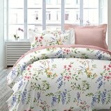 Caliphil 美國棉雙人床包兩用被四件組 152公分 X 190公分 呢喃花語