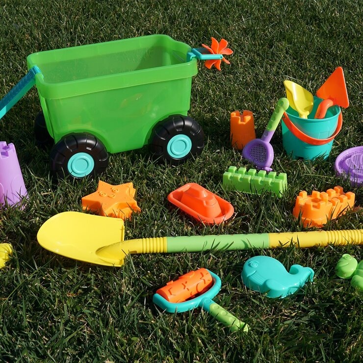 沙灘推車玩具 20件組 / 2歲以上