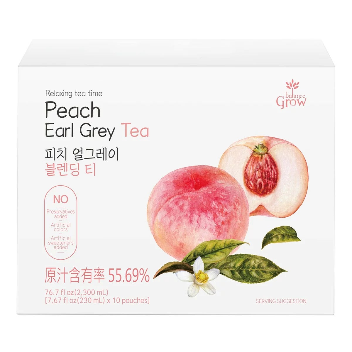 Balance Grow 蜜桃伯爵茶 230毫升 X 10入 商品圖 1