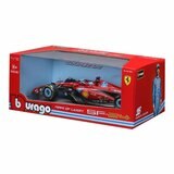 Bburago 1:18 賽車模型 Ferrari SF-24 (#16 Charles Leclerc) 邁阿密大獎賽塗裝 消光紅 / 14歲以上