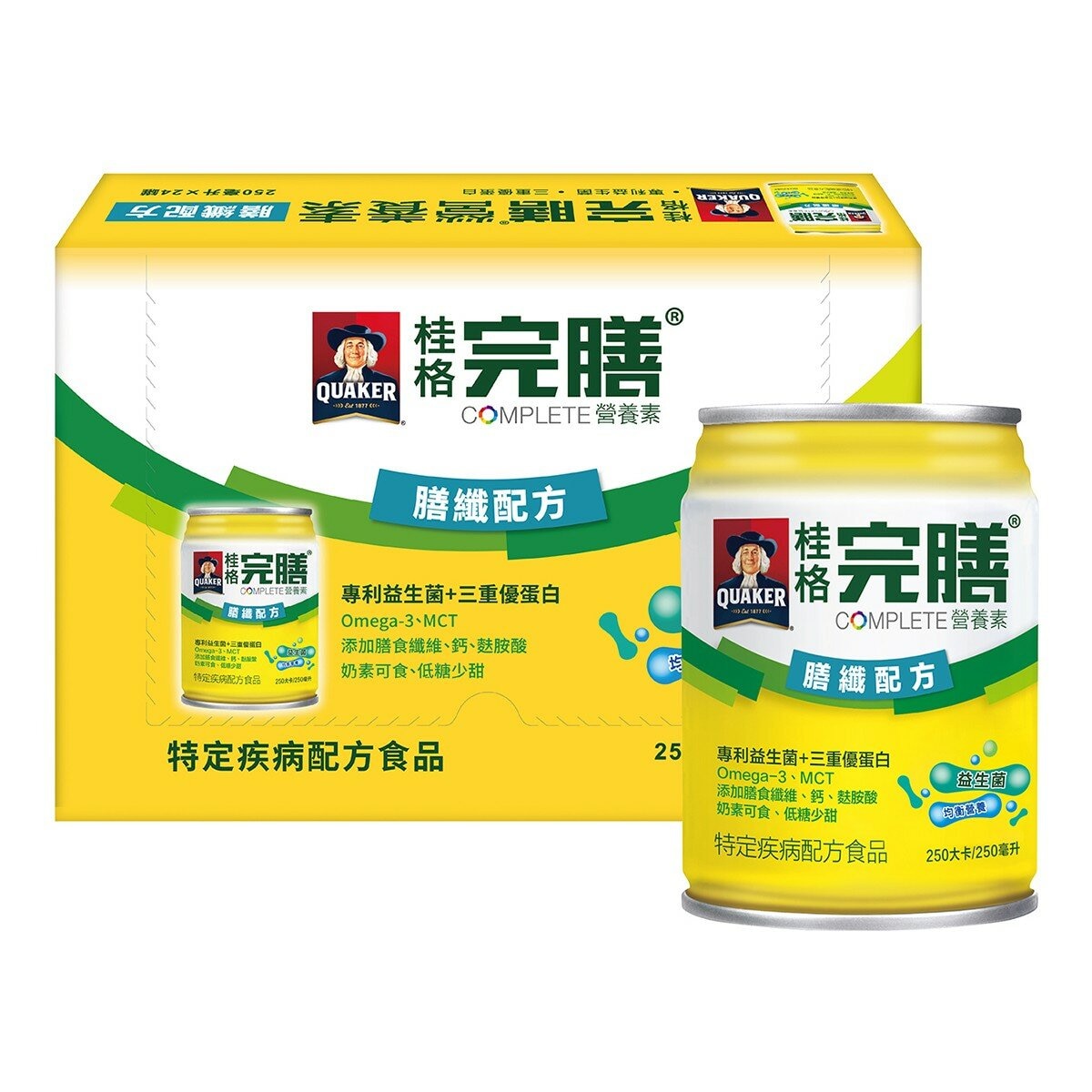 桂格 完膳營養素膳纖配方 250毫升 X 24罐