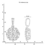 0.95克拉 14K白K金 圓形鑽石項鍊 VS2/I