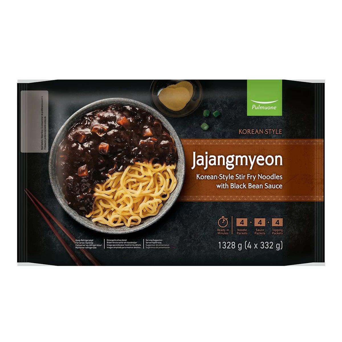 Pulmuone 炸醬麵 332公克 X 4入 商品圖 1
