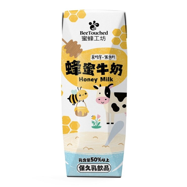 蜜蜂工坊 蜂蜜牛奶 250毫升 X 24入