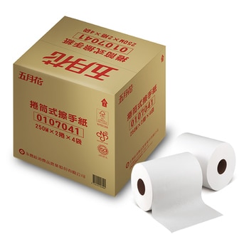 五月花 捲筒擦手紙 250公尺 X 8捲/組 五月花 捲筒擦手紙 250公尺 X 8捲/組