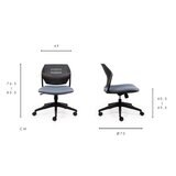 Musical Chairs Impressa 無扶手辦公椅 灰 Musical Chairs Impressa 無扶手辦公椅 灰