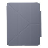 MAGEASY Facet 全方位支架透明背蓋保護套 (筆槽款) 適用於 2025 / M3 - 2024/ M2 iPad Air 13吋 & 2022 - 2020 iPad Pro 12.9吋 阿拉斯加藍